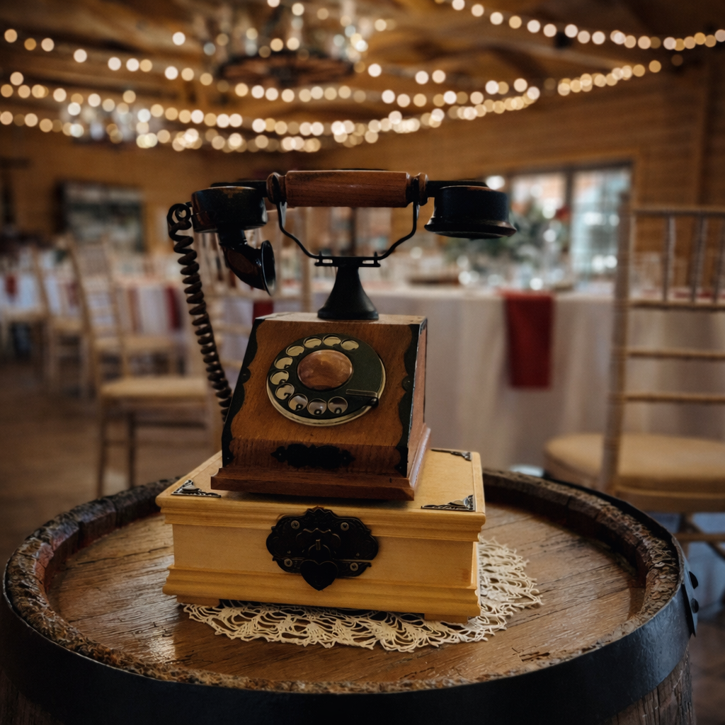 Drevený telefón I