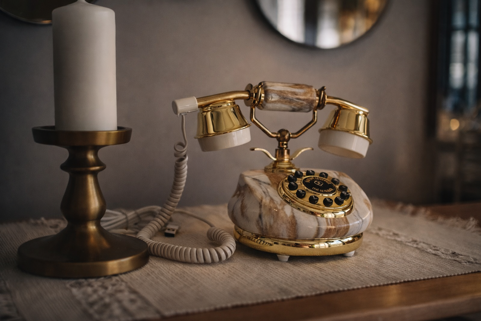 Porcelánový telefón