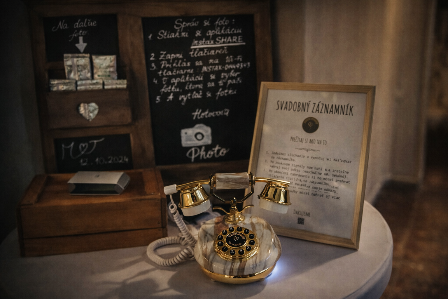 Porcelánový telefón